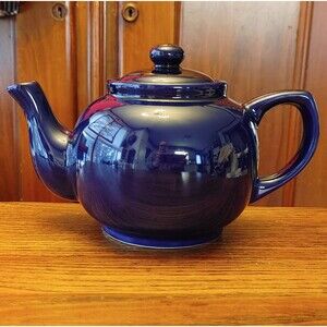 Dark Cobalt Tea Pot 1 Qt Capacity EC